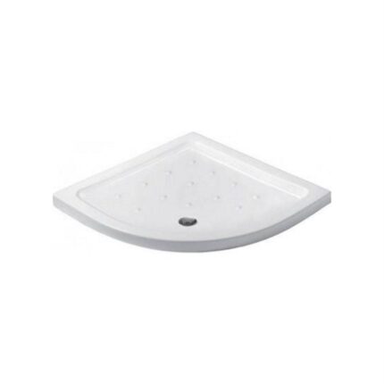 Ντουζιέρα Porcelain Flat 2 Ημικυκλική (90 x 90 x 6.5h) Φ60 KARAG