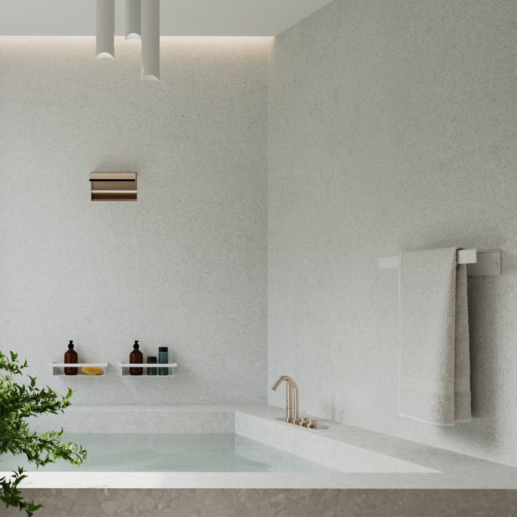 Verdi-Strantza-Πετσετοθήκη-μπάνιου-μονή-60-cm-White-Matt-1 Strantza πετσετοθήκη - Image 1